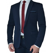 Пиджак приталенный (темно-синий) 