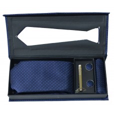 Набор средний темно-синий (узор)