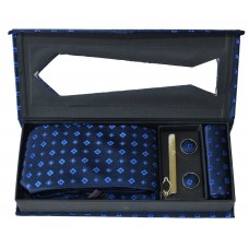 Набор средний темно-синий (узор)