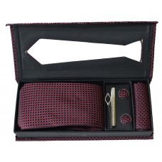 Набор средний черно-бордовый (в узор)