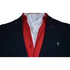 Галстук-платок белый (в узор)