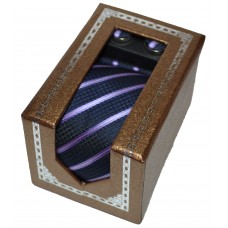 Набор маленький темно-фиолетовый (в полоску)