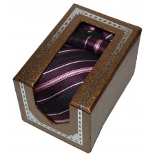 Набор маленький темно-фиолетовый (в белую полоску)