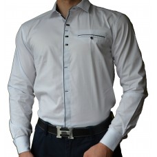 Рубашка приталенная (Белая)